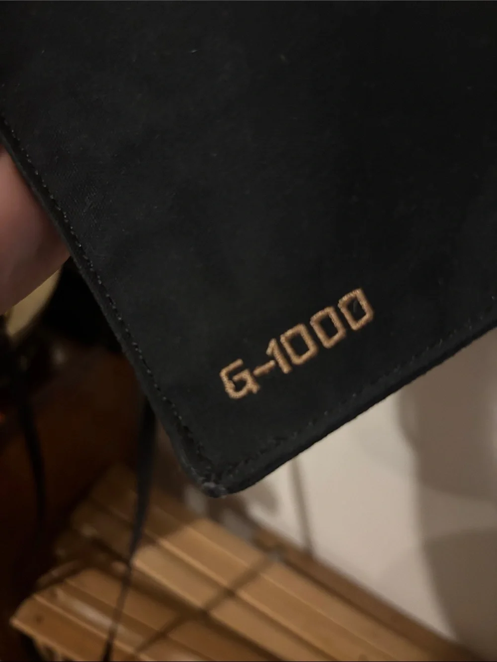 Fjallraven Black Crossbody Bag with Brown Fox Patch